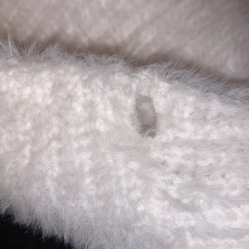 Cocobleu New York Eyelash Knit Colorblock Sweater (Size S)